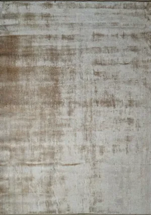Modern Solid Hand Knotted Grey Rug - PLN-101-E-0001