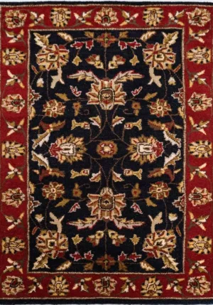 Traditional Traditional Hand Tufted Ebony Rug - T-021-0001
