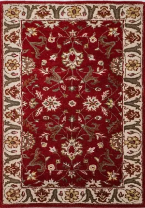 Traditional Traditional Hand Tufted Red Rug - T-037-0001
