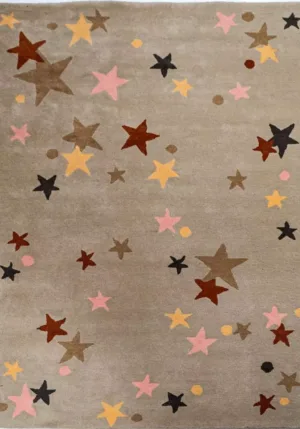 Modern Kids Hand Tufted Beige Rug - T-053-0001