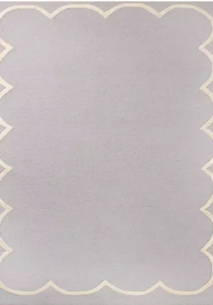 Modern Geomatric Hand Tufted Grey Rug - T-074-0001